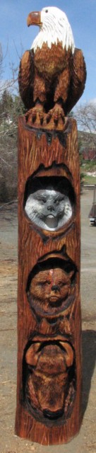 Western Stylized Totem Pole